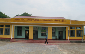 Bằng nguồn vốn 135, Trạm y tế xã Mường Tuổng (Đà Bắc) đã được đầu tư khang trang.